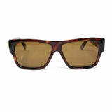 GIANNI VERSACE Brown Geometric Medusa Tortoise MOD 372 Sunglasses