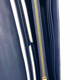 Bottega Veneta 2023-24 Large Flap Blue Intrecciato Leather Made in Italy Wallet