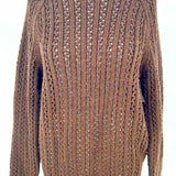 Loft Women's Brown Size S Crew Knit Sweater