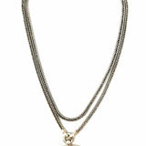 Lois Hill 925 Sterling Silver Pendant Box Chain Filigree Necklace