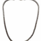 Statement Silver tone 20.5" Wheat Chain Necklace