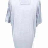 john varvatos Women's Blue Size L V-Neck birds T-shirt