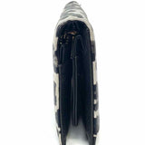 INC Black Gray Bi-Fold Leopard Print Clutch