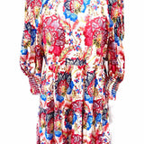 Misa Women's Multi-Color Size M Open Back Floral Dress