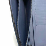 LOUIS VUITTON Vertical Shadow Zippy Navy Zip-Around Monogram Wallet