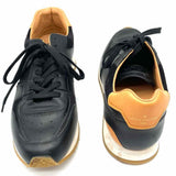 LOUIS VUITTON 2016 Abbesses Men's Black Shoe Size 9 Leather Sneakers