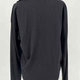 Vince Women's Black Size M Collared Long Sleeve