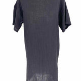 Eileen Fisher Women's Black Size XS Short Sleeve Midi Textured Dress