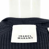 Isabel Marant Zael Women's Black Size 38/6 Long Sleeve Zip Ribbed Dress