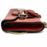 Gucci Emily Burnt Orange Horsebit Leather Crossbody