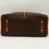 Dooney & Bourke Nylon Brown Top Handle Satchel