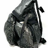 Bottega Veneta Black Foldover perforated BackPack