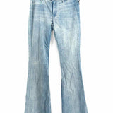 Mother Women's Light Blue Size 28/8 Flare Jeans