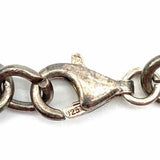Estate 925 Sterling Silver Orange 7" Chain Coral Bracelet