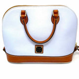 Dooney & Bourke Baby Blue Half Dome Pebbled Leather Satchel