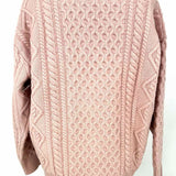 DEMYLEE Rashida Women's Light Pink Size S Crew Wool Sweater