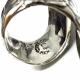 Taxco Adjustable Silver Feather Vintage Ring