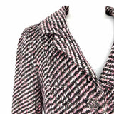 Rebecca Taylor Women's Black Pink Size 6 Tweed Blazer