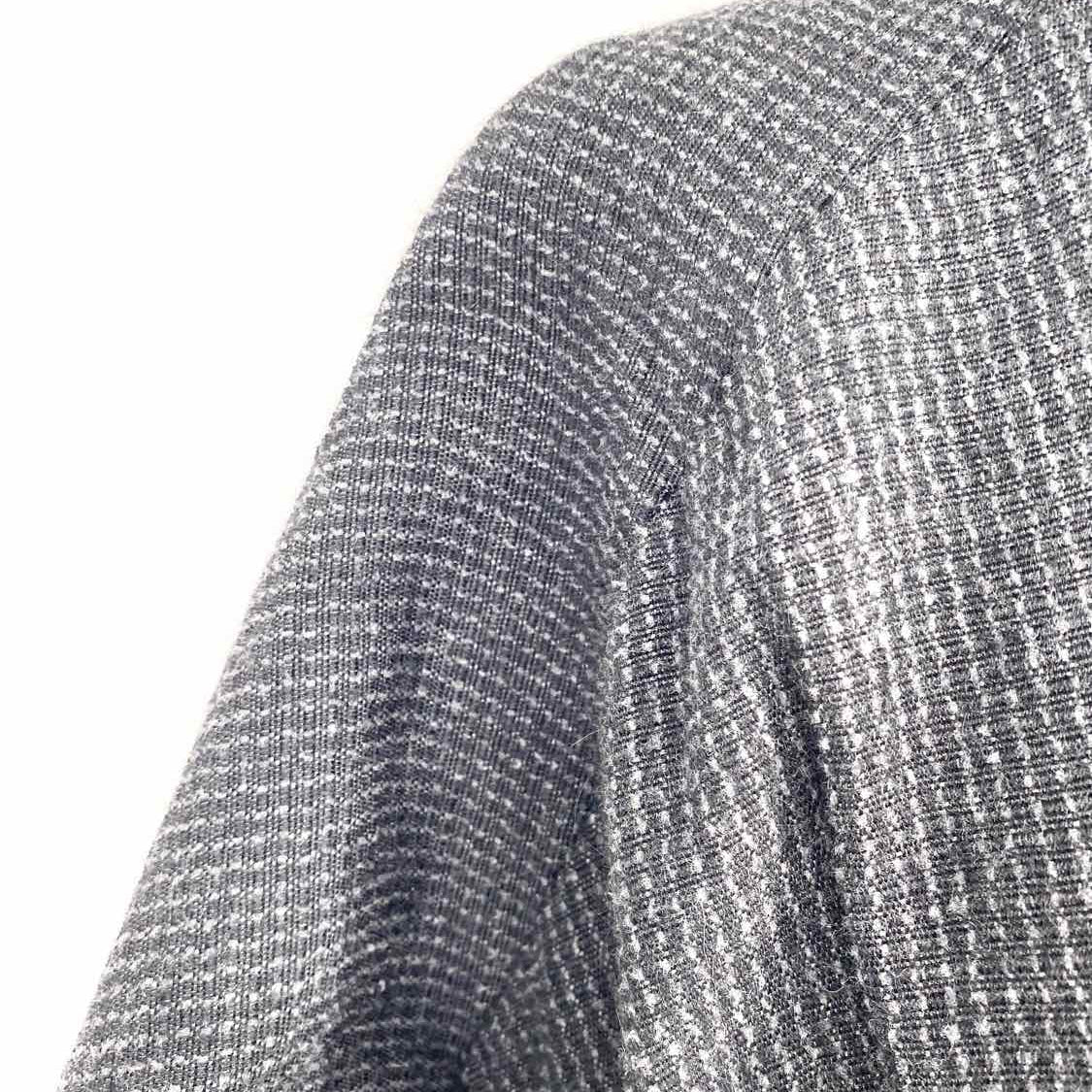 Saint Laurent A/W 2007 Black SZ 38/8 Short Sleeve ALPACA Cotton Blend Dress
