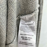 7 Diamonds Men's Gray Size L Shawl Collar Wool Blend Elbow Patch Cardigan