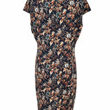 W by Worth Women's Navy Size 8 sheath Floral Dress