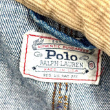Polo Ralph Lauren Women's Blue Size S Button Down Denim Distressed Vest