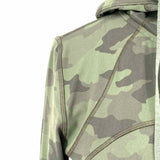 Lululemon Women's Green Size 8 Hooded W4BI4S Camoflage Jacket