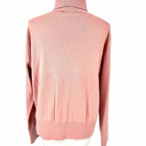Kate Spade Women's Light Pink Size S Turtleneck Pockets Sweater