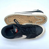 Nike Women's Black Size 9 Lace-up Leather Sneakers