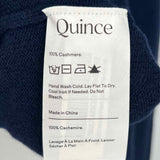 Quince Women's Navy Size M V-Neck Cashmere Sweater