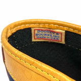 Dooney & Bourke Cabriolet Canvas Navy Brown Bucket Leather Tote