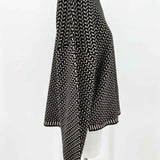 Max Studio Women's Beige Black Size M Viscose Blend Chevron Sweater