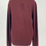Quince Women's Ox Blood Size M V-Neck Cashmere Sweater