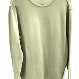 FRAME Men's Green Size M Crew Cotton Long Sleeve