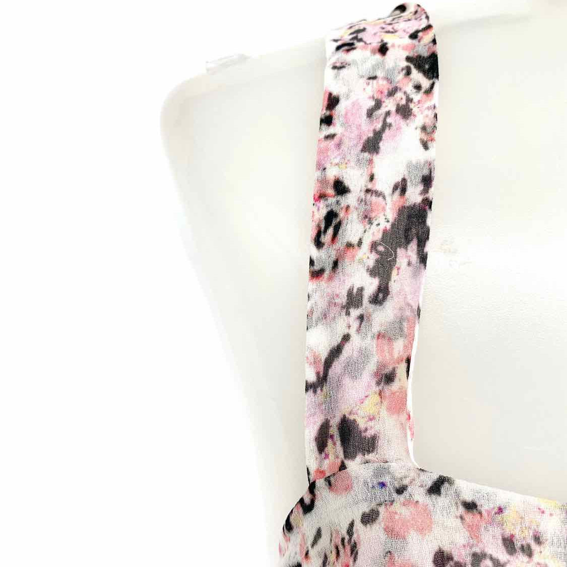 All Saints Women's White/Pink Size XS Viscose Sleeveless
