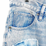 Levi's Made & Crafted Women's Blue Size 29/8 Tapered Distressed Patchwork Jeans