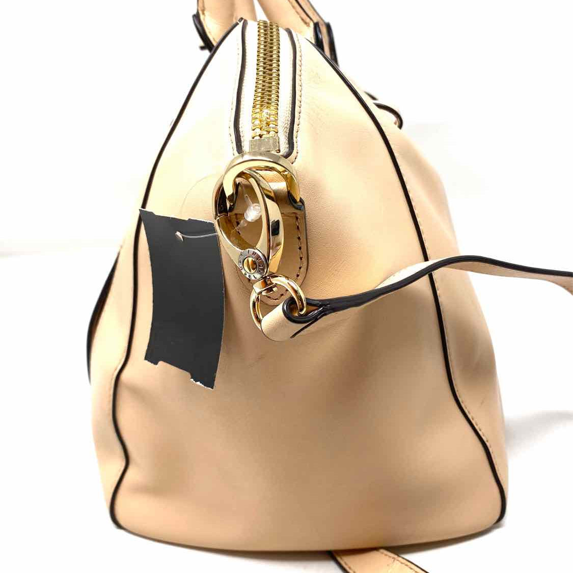Henri Bendel Nude Zip Leather Satchel