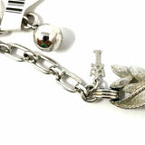 Trifari Silver tone 15.5" Floral Necklace