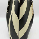 Christian Louboutin Cabarock Small Brown White Zebra Leather Tote
