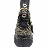 Coach Soho Y2K Vintage Canvas Black Gray Shoulder Signature Shoulder Bag