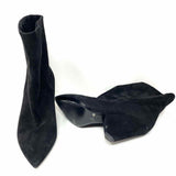 Saint Laurent Women's Black Size 37/7 Pointed Suede Bootie