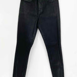 Good American Women's Black Size 6/28 High Rise Skinny Pants
