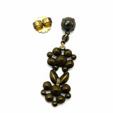 SORRELLI Multi-Color Dangle Floral Crystal Earrings