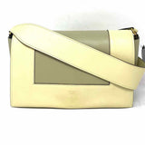 Celine 2018 Frame Medium Cream Taupe Leather Made in Italy Shoulder Bag