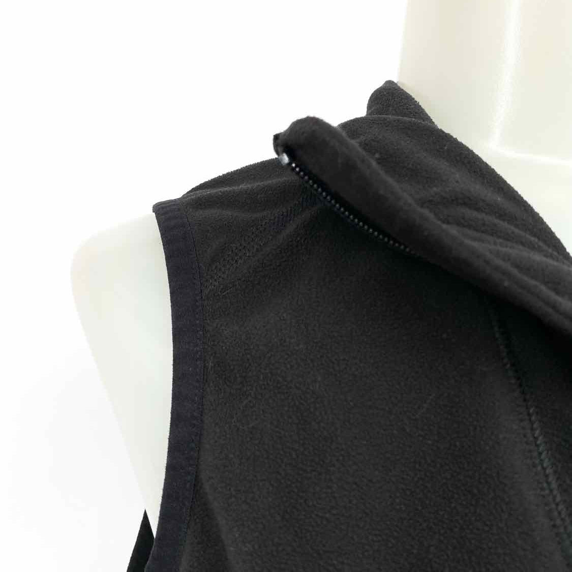 The North Face Women's Black Size S/P Zip Fleece Vest