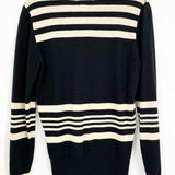 TODD SNYDER NY Men's Black/Cream Size S Stripe Sweater