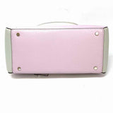 Kate Spade Phoebe Medium Purple Gray Color Block Pebbled Leather Tote