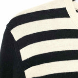TODD SNYDER NY Men's Black/Cream Size S Stripe Sweater