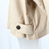 MNG Women's Beige Size M Button Down Water Repellent Jacket