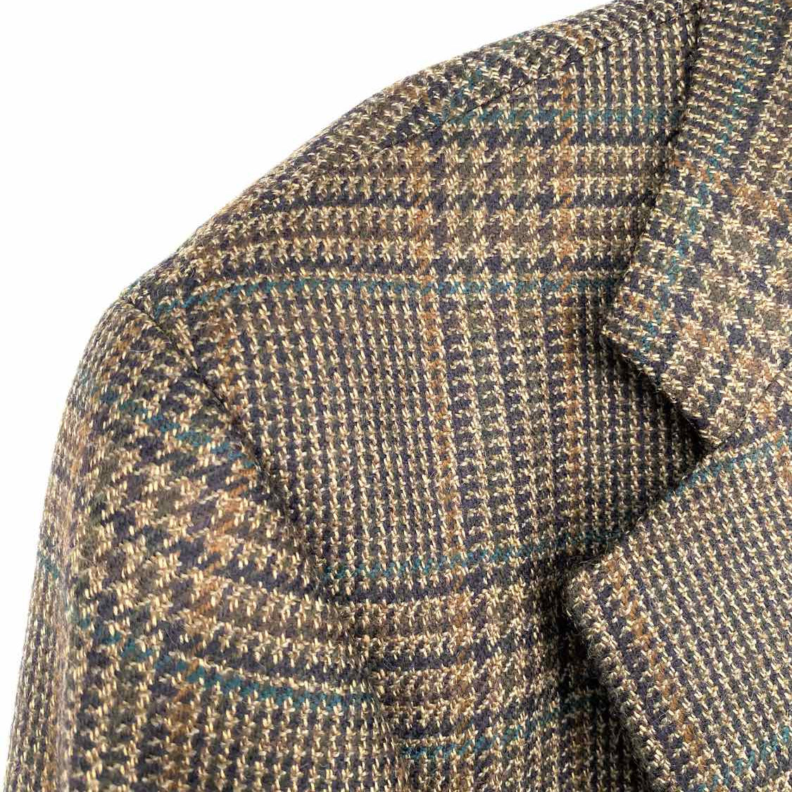 Chaps Ralph Lauren Men's Brown 41 Wool Plaid Sport Coat